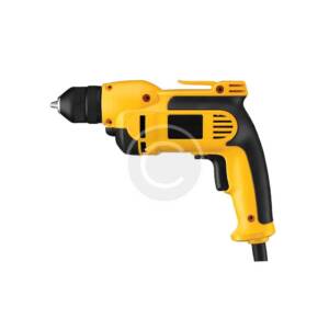 A yellow electric drill